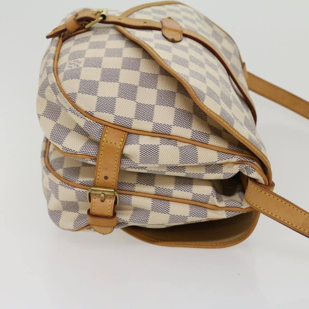 Saumur 30 Damier Azur Shoulder Bag - Picture 4 of 11